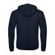 B&C cipzáras kapucnis férfi pulóver O48, Navy-2XL