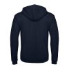 B&C cipzáras kapucnis férfi pulóver O48, Navy-XS