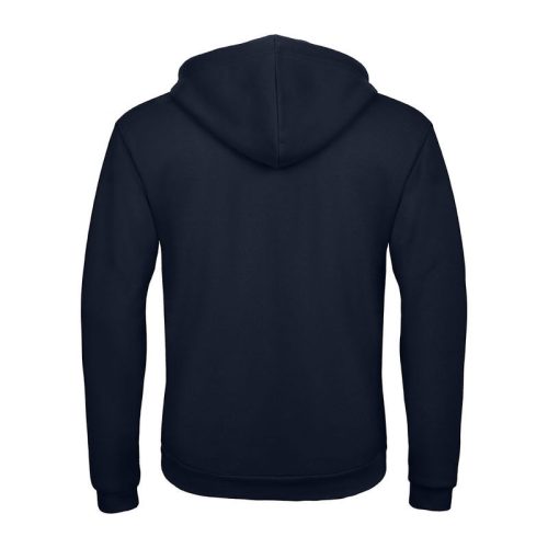 B&C cipzáras kapucnis férfi pulóver O48, Navy-XS