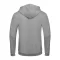 B&C cipzáras kapucnis férfi pulóver O48, Heather Grey-XL
