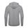 B&C cipzáras kapucnis férfi pulóver O48, Heather Grey-XS