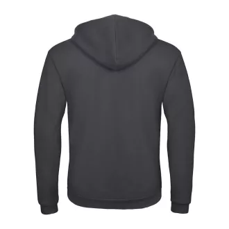 B&C cipzáras kapucnis férfi pulóver O48, Anthracite-XL