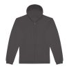 B&C cipzáras kapucnis férfi pulóver O48, Anthracite-XL