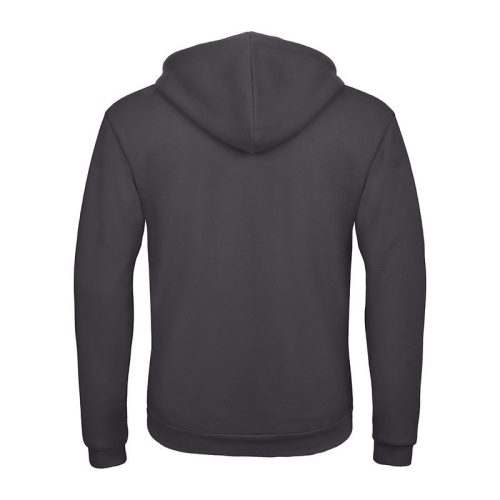 B&C cipzáras kapucnis férfi pulóver O48, Anthracite-2XL
