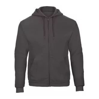 B&C cipzáras kapucnis férfi pulóver O48, Anthracite-2XL
