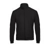 B&C galléros férfi pulóver, elején végig cipzárral O49, Black-XL