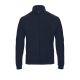B&C galléros férfi pulóver, elején végig cipzárral O49, Navy-XL