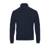 B&C galléros férfi pulóver, elején végig cipzárral O49, Navy-2XL