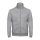 B&C galléros férfi pulóver, elején végig cipzárral O49, Heather Grey-L