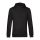 B&C kapucnis férfi pulóver kétoldali zsebekkel O78, Black Pure-2XL