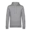 B&C kapucnis férfi pulóver kétoldali zsebekkel O78, Heather Grey-M