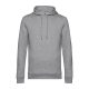 B&C kapucnis férfi pulóver kétoldali zsebekkel O78, Heather Grey-3XL