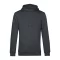 B&C kapucnis férfi pulóver kétoldali zsebekkel O78, Asphalt-2XL