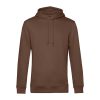 B&C kapucnis férfi pulóver kétoldali zsebekkel O78, Mocha Brown-S