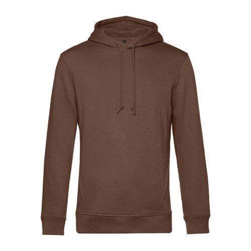 B&C kapucnis férfi pulóver kétoldali zsebekkel O78, Mocha Brown-S