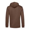B&C kapucnis férfi pulóver kétoldali zsebekkel O78, Mocha Brown-S