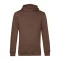 B&C kapucnis férfi pulóver kétoldali zsebekkel O78, Mocha Brown-2XL