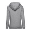 B&C kapucnis Női pulóver kétoldali zsebekkel O79, Heather Grey-S