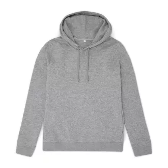   B&C kapucnis Női pulóver kétoldali zsebekkel O79, Heather Grey-M