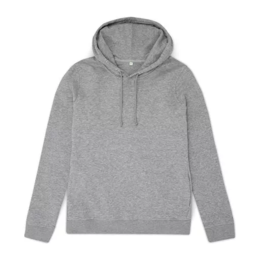B&C kapucnis Női pulóver kétoldali zsebekkel O79, Heather Grey-M