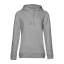 B&C kapucnis Női pulóver kétoldali zsebekkel O79, Heather Grey-L