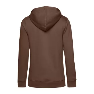   B&C kapucnis Női pulóver kétoldali zsebekkel O79, Mocha Brown-M
