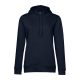 B&C kapucnis Női pulóver kétoldali zsebekkel O79, Night Navy Blue-S
