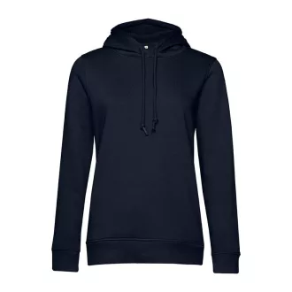   B&C kapucnis Női pulóver kétoldali zsebekkel O79, Night Navy Blue-M