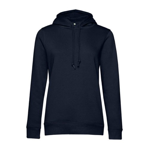 B&C kapucnis Női pulóver kétoldali zsebekkel O79, Night Navy Blue-XS