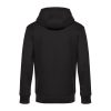 B&C cipzáros kapucnis férfi pulóver kétoldali zsebekkel O86, Black Pure-S