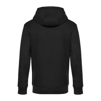   B&C cipzáros kapucnis férfi pulóver kétoldali zsebekkel O86, Black Pure-3XL