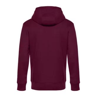   B&C cipzáros kapucnis férfi pulóver kétoldali zsebekkel O86, Cherry Red-L