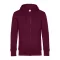 B&C cipzáros kapucnis férfi pulóver kétoldali zsebekkel O86, Cherry Red-XL