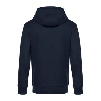   B&C cipzáros kapucnis férfi pulóver kétoldali zsebekkel O86, Night Navy Blue-M