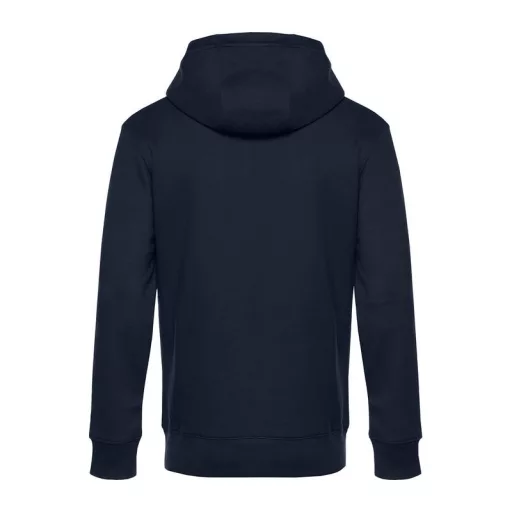 B&C cipzáros kapucnis férfi pulóver kétoldali zsebekkel O86, Night Navy Blue-3XL