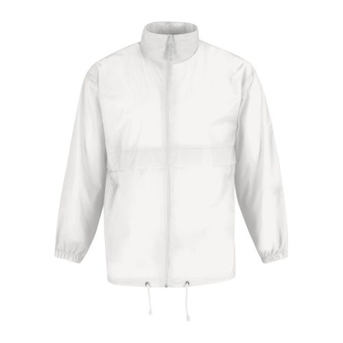 B&C SIROCCO széldzseki rejtett kapucnival BS02, White-S