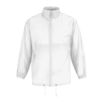 B&C SIROCCO széldzseki rejtett kapucnival BS02, White-M