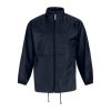 B&C SIROCCO széldzseki rejtett kapucnival BS02, Navy-S