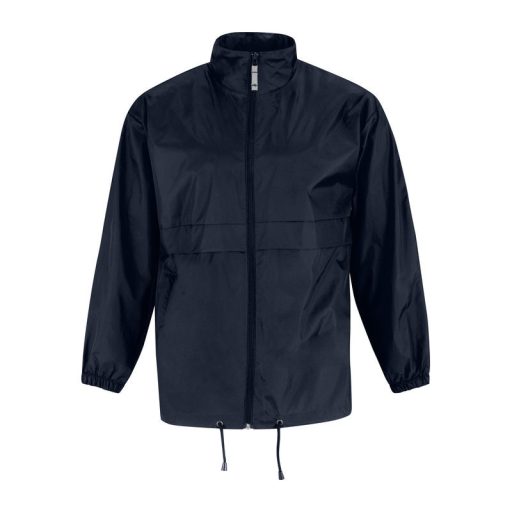 B&C SIROCCO széldzseki rejtett kapucnival BS02, Navy-3XL