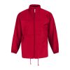 B&C SIROCCO széldzseki rejtett kapucnival BS02, Red-S