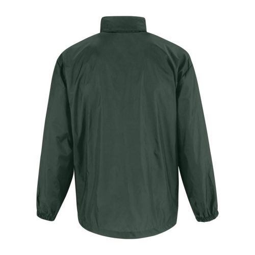 B&C SIROCCO széldzseki rejtett kapucnival BS02, Bottle Green-S
