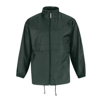   B&C SIROCCO széldzseki rejtett kapucnival BS02, Bottle Green-M