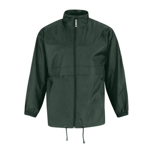 B&C SIROCCO széldzseki rejtett kapucnival BS02, Bottle Green-M
