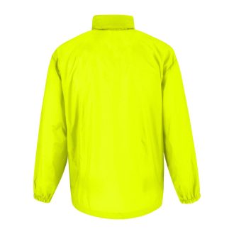   B&C SIROCCO széldzseki rejtett kapucnival BS02, Ultra Yellow-M