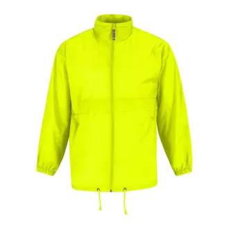   B&C SIROCCO széldzseki rejtett kapucnival BS02, Ultra Yellow-M