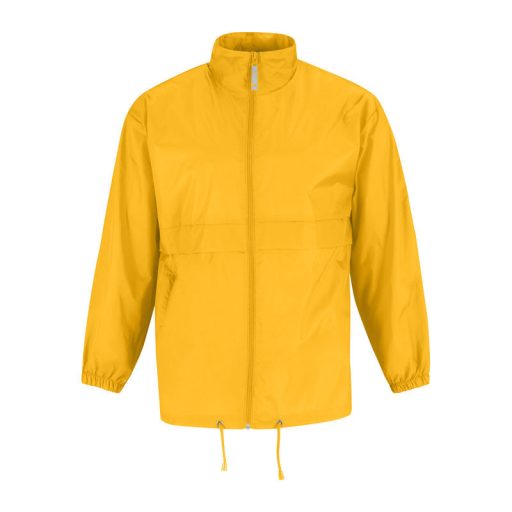 B&C SIROCCO széldzseki rejtett kapucnival BS02, Yellow Gold-S