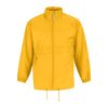 B&C SIROCCO széldzseki rejtett kapucnival BS02, Yellow Gold-XL