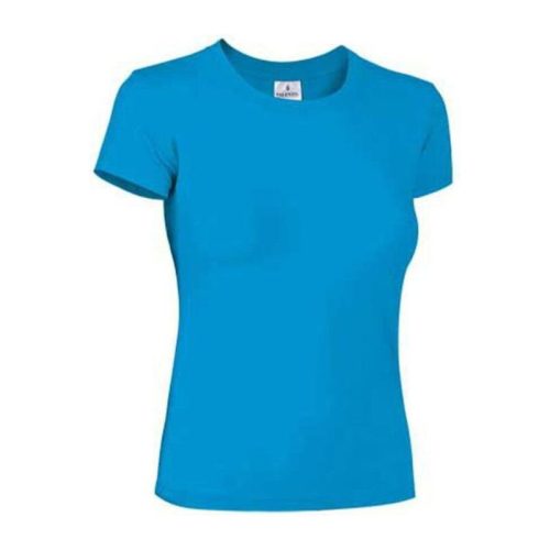 Valento PARIS kereknyakú, rövid ujjú pamut Női póló, Tropical Blue-XL