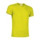 Valento RESISTANCE lélegző, unisex, rövid ujjú technikai póló, Neon Yellow-2XL