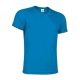 Valento RESISTANCE lélegző, unisex, rövid ujjú technikai póló, Tropical Blue-S